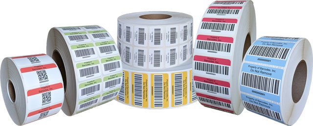 AirTrack® BCI100100PBAL-ORANGE-2D-10 Barcode Label