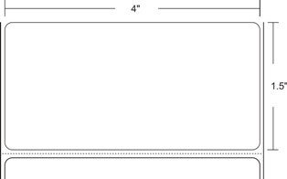 Zebra 10015786-R Barcode Label
