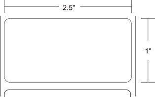 AirTrack® E06170-COMPATIBLE Barcode Label