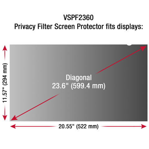 ViewSonic VSPF2360 Carrying and Protective Accessories