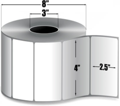 Zebra 94681-R Barcode Label