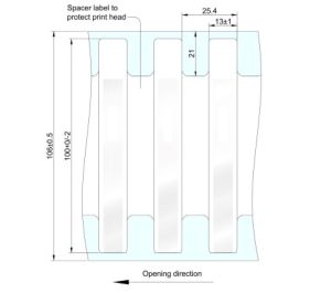 Zebra Silverline Slim II RFID Inlay