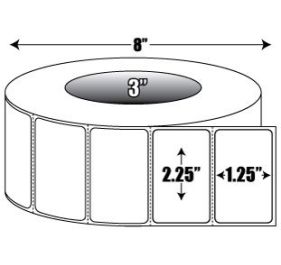 Zebra 800622-125 Barcode Label