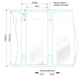 Zebra Silverline Classic II RFID Inlay