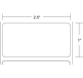 AirTrack® AiRD-25-1-5500-3 Barcode Label