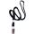 Brady NF-9C-BLK Lanyard