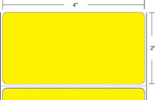 AirTrack® AiRFC-4-2-2900-YL Barcode Label