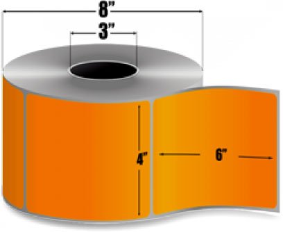 Zebra 10006208-4-R Barcode Label